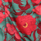 Whimsical Garden Silk Scarf - Pink