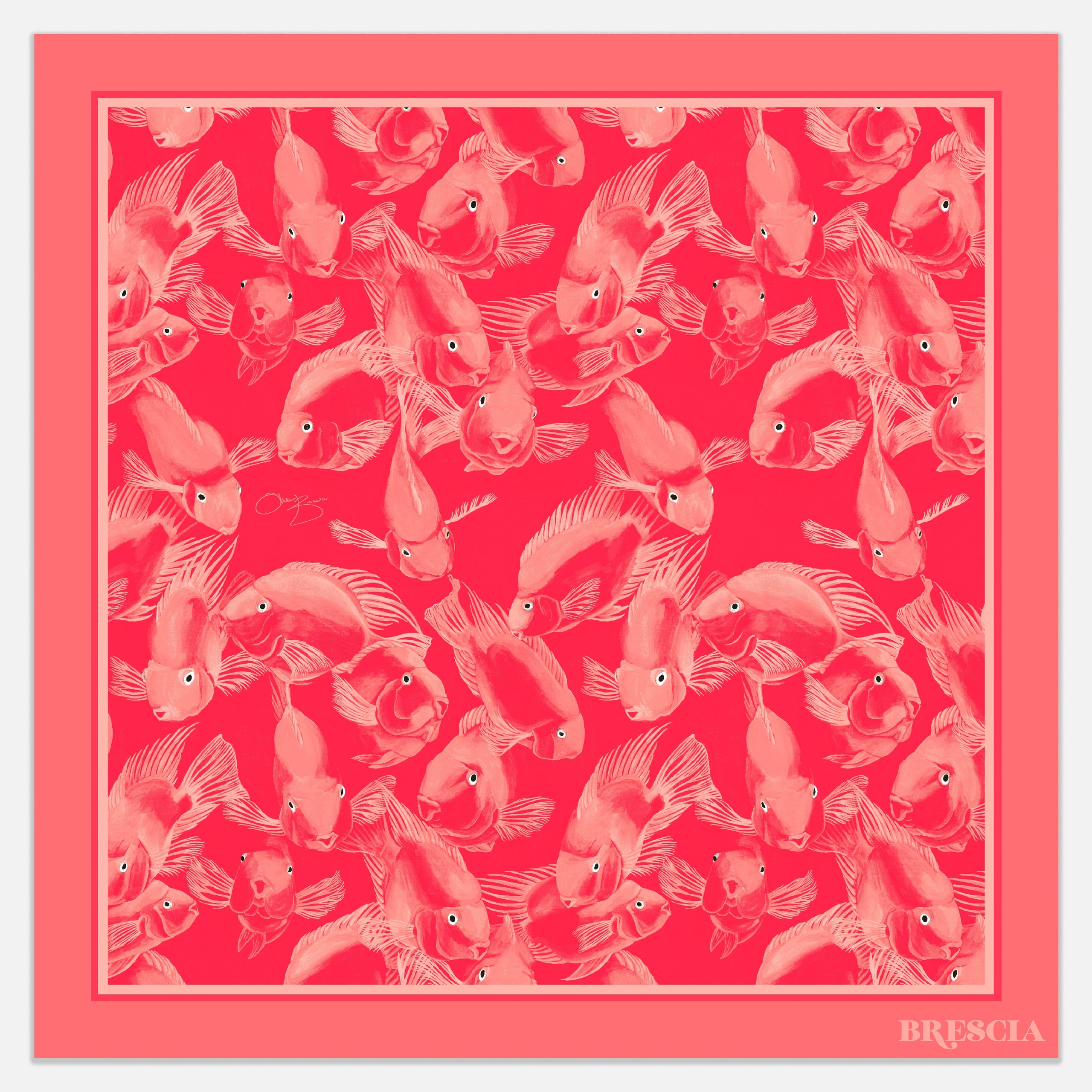 Parrots of Paradise Silk Scarf - Pink