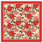 Whimsical Garden Silk Scarf