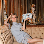 Serpentine Stripe Travel Bag - Powder Blue