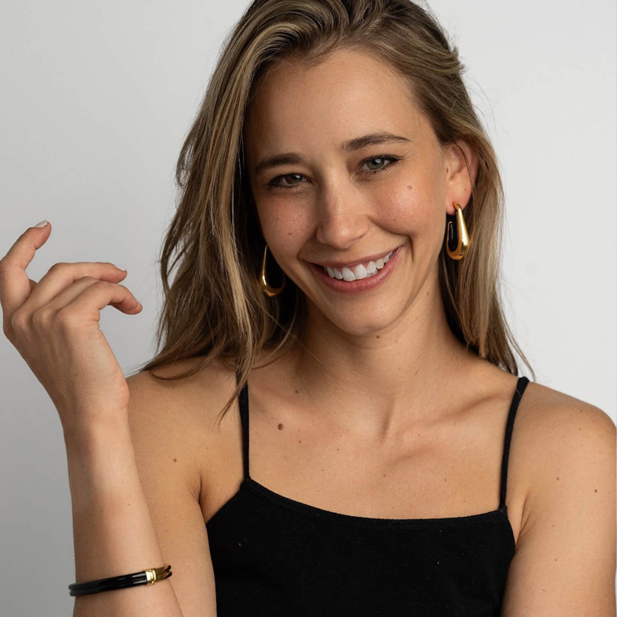 Drop Hoop Earrings