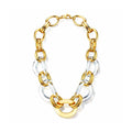 Clear Oversized Link Lucite Necklace