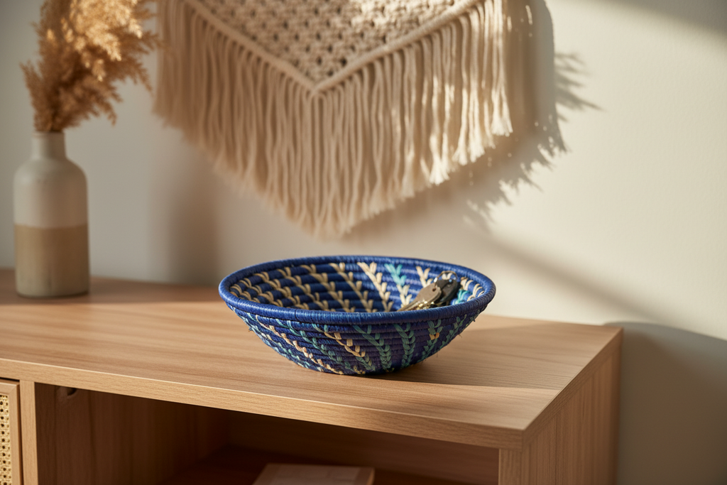 Small Woven Raffia African Baskets {Multiple Colors}