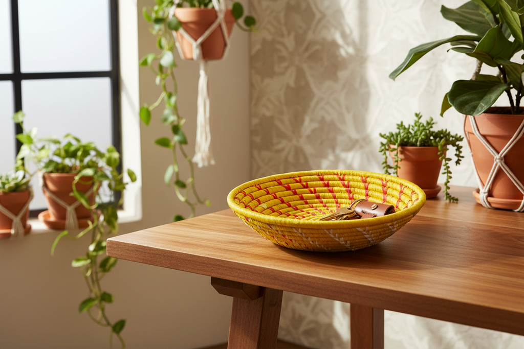 Small Woven Raffia African Baskets {Multiple Colors}
